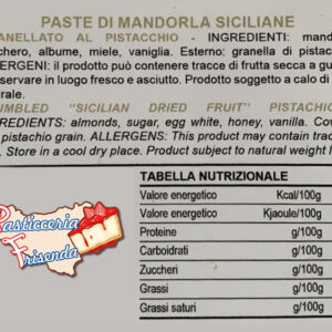 Bacetti di mandorle Frisenda® ricoperti con cioccolato e pistacchio box da 400gr