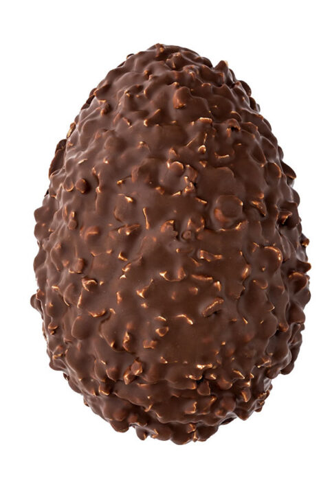Uovo di Pasqua Artigianale alle nocciole ricoperto di cioccolato