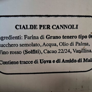 Cialde vuote Cannoli Siciliani Artigianali Frisenda® Scorze Cannoli Grandi - box da 9 Pezzi
