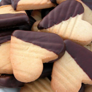 Biscotti da thé Artigianali Frisenda® - Cioccolato e Pasta frolla a forma di Cuore - 400gr