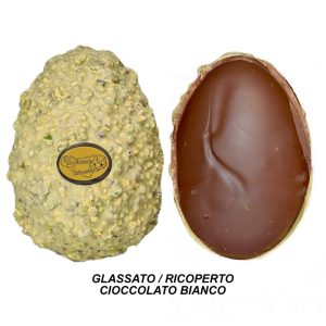 Uovo di Pasqua Artigianale Frisenda® ricoperto di pistacchio
